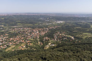 Sırbistan 'ın Avala Kulesi' nden inanılmaz panoramik manzara
