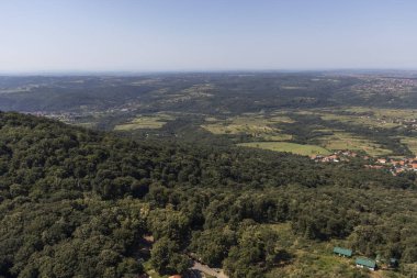 Sırbistan 'ın Avala Kulesi' nden inanılmaz panoramik manzara
