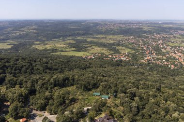 Sırbistan 'ın Avala Kulesi' nden inanılmaz panoramik manzara