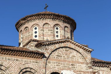 Asen 'in Kalesi, Asenovgrad, Bulgaristan' daki kilisenin yıkıntıları