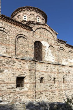 Asen 'in Kalesi, Asenovgrad, Bulgaristan' daki kilisenin yıkıntıları