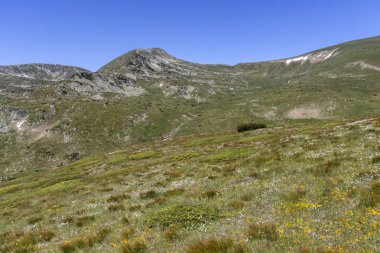 Belmeken Peak yakınlarındaki manzara, Rila dağı, Bulgaristan