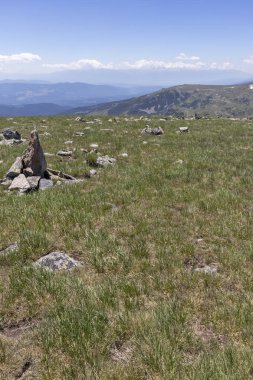 Belmeken Peak yakınlarındaki manzara, Rila dağı, Bulgaristan
