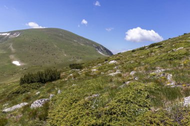 Belmeken Peak yakınlarındaki manzara, Rila dağı, Bulgaristan