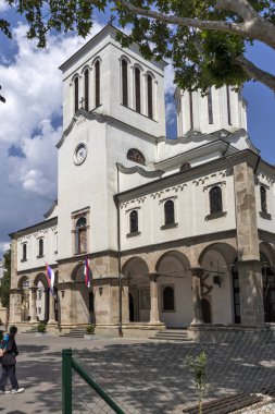 Sırbistan 'ın Niş kentindeki Kutsal Üçlü Ortodoks Katedrali Kilisesi