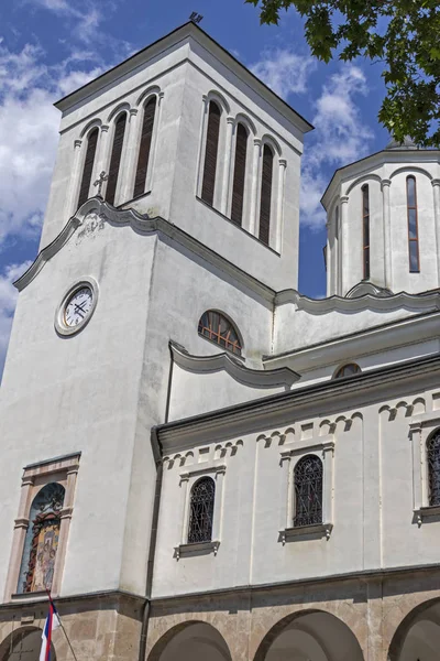 Gereja Katedral Ortodoks Tritunggal Kudus di Kota Nis, Serbia — Stok Foto