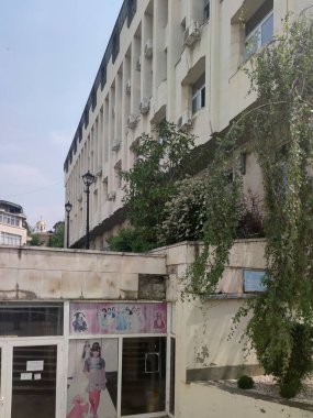 ASENOVGRAD, BULGARIA - 18 Mayıs 2020: Bulgaristan 'ın Filibe Bölgesi, Asenovgrad şehir merkezi