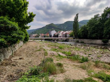 ASENOVGRAD, BULGARIA - 18 Mayıs 2020: Bulgaristan 'ın Filibe Bölgesi, Asenovgrad şehir merkezi