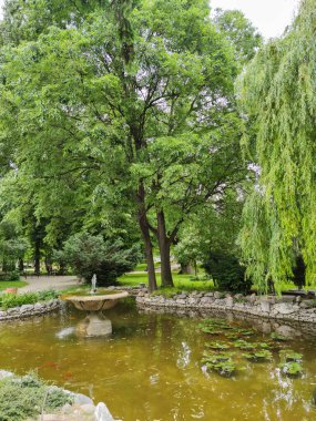 Bulgaristan 'ın Filibe kentindeki Çar Simeon Bahçesi Panoraması