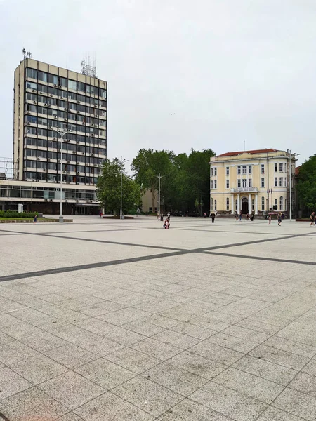 Plovdiv Bulgaria Mayo 2020 Plaza Central Ciudad Plovdiv Bulgaria — Foto de Stock