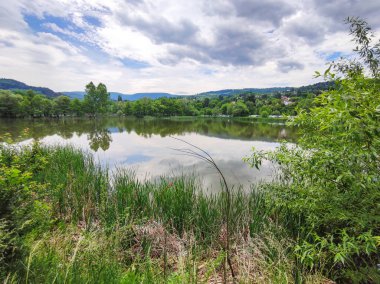 Pancharevo Gölü Bahar Manzarası, Sofya Şehir Bölgesi, Bulgaristan