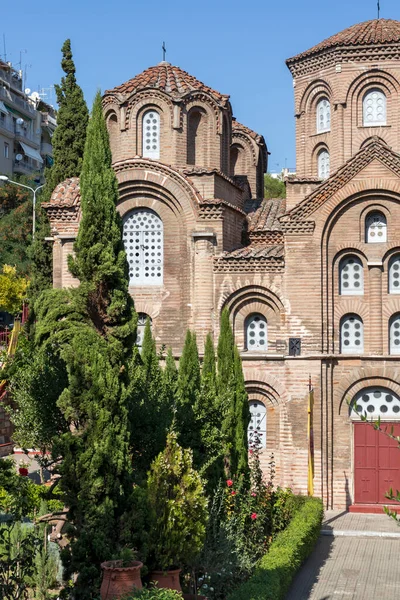 Thessaloniki Grecia Septiembre 2019 Antigua Iglesia Bizantina Panagia Chalkeonin Centro — Foto de Stock