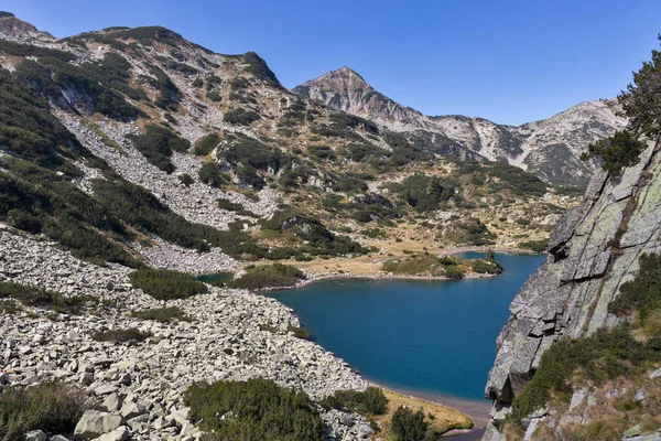 Úžasná Panoramica Banderitsa Rybí Jezero Pirin Mountain Bulharsko — Stock fotografie