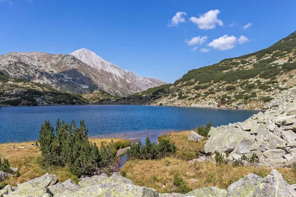 Increíble Panorámica Del Lago Banderitsa Fish Montaña Pirin Bulgaria — Foto de Stock