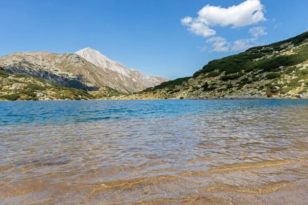 Increíble Panorámica Del Lago Banderitsa Fish Montaña Pirin Bulgaria — Foto de Stock