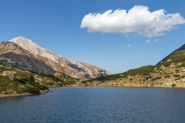 Increíble Panorámica Del Lago Banderitsa Fish Montaña Pirin Bulgaria — Foto de Stock