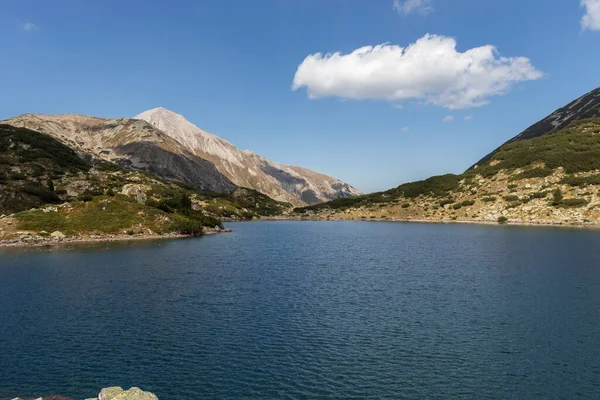 Niesamowita Panorama Jeziora Banderitsa Pirin Mountain Bułgaria — Zdjęcie stockowe