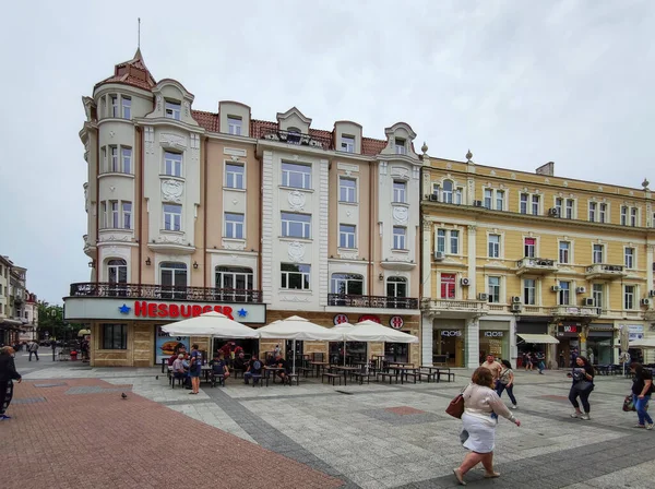 Plovdiv Bulgarien Maj 2020 Centrala Gågatan Knyaz Alexander Känd Som — Stockfoto