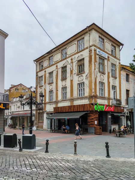 Plovdiv Bulgaria May 2020 Typical Street Center City Plovdiv Bulgaria — Stock Photo, Image