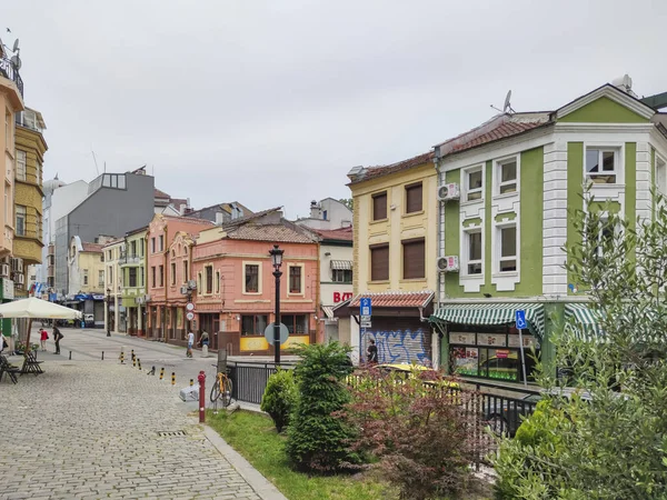 Plovdiv Bulgarie Mai 2020 Rue Typique Maisons Rue Piétonne Ville — Photo