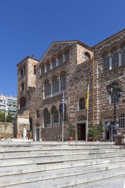 Orta Makedonya 'nın Selanik kentinde antik Bizans Saint Demetrios Kilisesi, Yunanistan