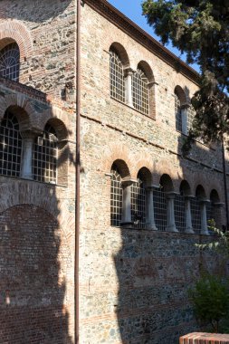 Yunanistan 'ın orta kesimindeki Selanik kentinde bulunan Acheiropoietos antik Bizans Kilisesi