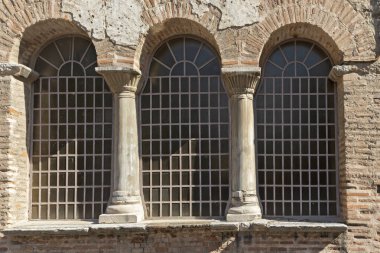 Yunanistan 'ın orta kesimindeki Selanik kentinde bulunan Acheiropoietos antik Bizans Kilisesi