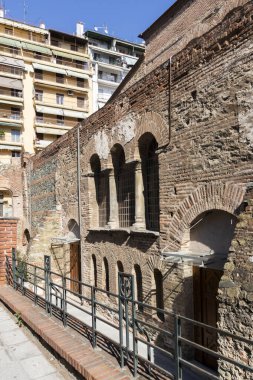 Yunanistan 'ın orta kesimindeki Selanik kentinde bulunan Acheiropoietos antik Bizans Kilisesi