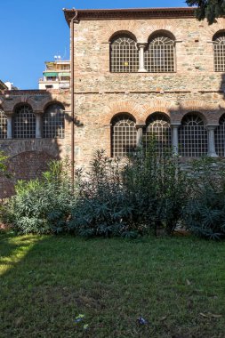 Yunanistan 'ın orta kesimindeki Selanik kentinde bulunan Acheiropoietos antik Bizans Kilisesi