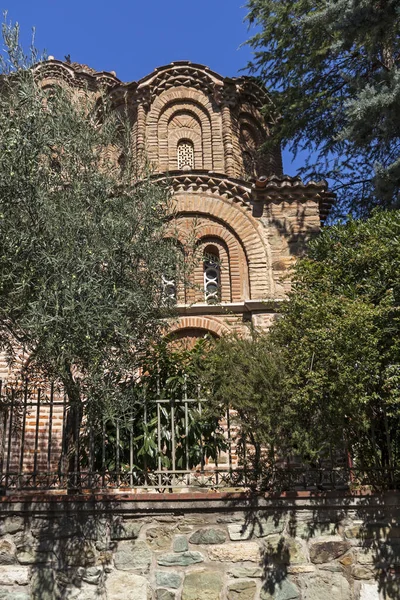 希腊马其顿中部塞萨洛尼基市的古代拜占庭圣凯瑟琳教堂 — 图库照片