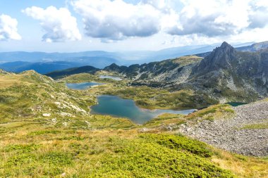 Yedi Rila Gölleri 'nin muhteşem manzarası, Rila Dağı, Bulgaristan