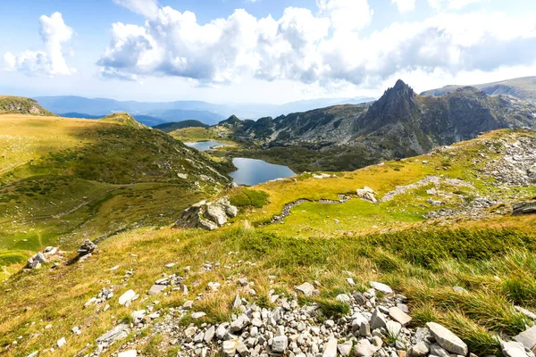Panorama Incroyable Sur Les Sept Lacs Rila Montagne Rila Bulgarie — Photo