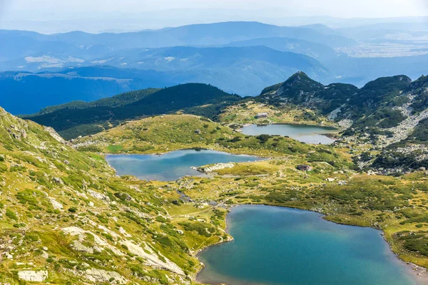 Amazing Panorama Seven Rila Lakes Rila Mountain Bulgaria — Stok Foto