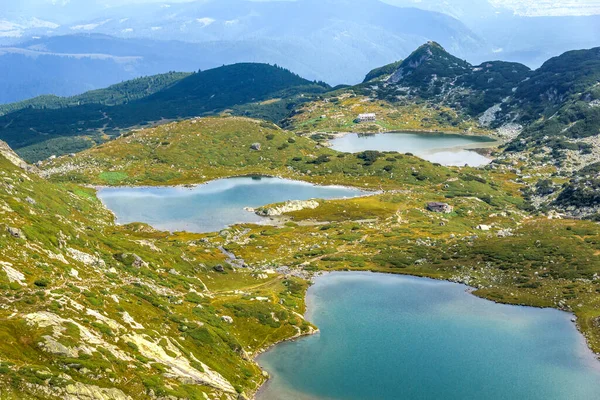 Amazing Panorama Seven Rila Lakes Rila Mountain Bulgaria — Stok Foto