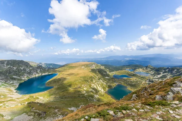 Amazing Panorama Seven Rila Lakes Rila Mountain Bulgaria — Stok Foto