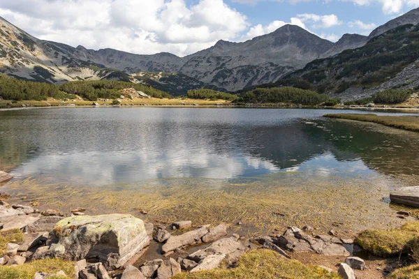 Paesaggio Autunnale Del Lago Muratovo Vetta Banderishlki Chukar Pirin Mountain — Foto Stock