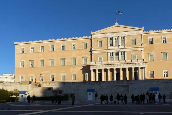 Ati Greece Ocak 2017 Atina Attica Yunanistan Daki Yunan Parlamentosu — Stok fotoğraf