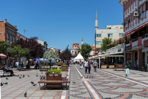 Edirne Turquia Julho 2019 Rua Pedonal Comercial Centro Cidade Edirne — Fotografia de Stock