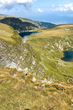 Bulgaristan 'ın Yedi Rila Gölü yakınlarındaki Rila Mountan' ın Yaz Manzarası