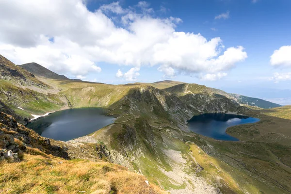 Lansekap Dengan Mata Dan Danau Ginjal Gunung Rila Tujuh Danau — Stok Foto