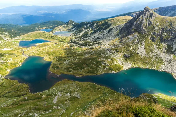 Vue Panoramique Des Sept Lacs Rila Montagne Rila Bulgarie — Photo