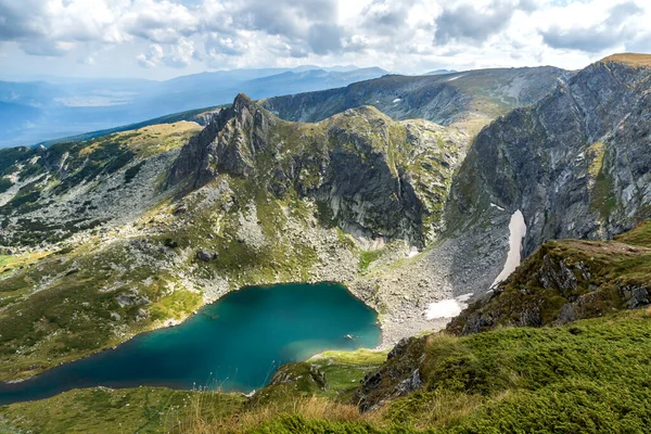Panoramiczny Widok Jeziora Rila Góra Rila Bułgaria — Zdjęcie stockowe