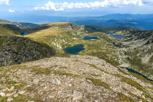 Panoramautsikt Över Sju Rilasjöarna Rilaberget Bulgarien — Stockfoto
