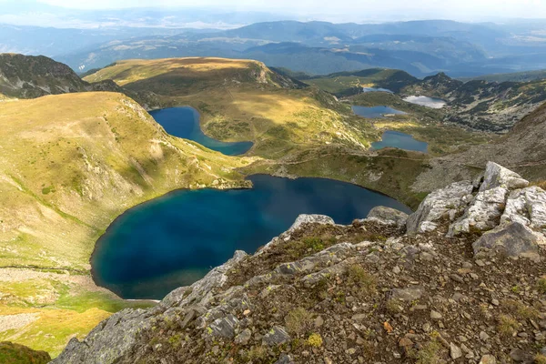 Vue Panoramique Des Sept Lacs Rila Montagne Rila Bulgarie — Photo