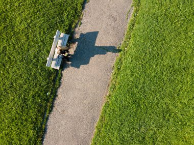 Bulgaristan 'ın Sofya kentindeki South Park' ın hava manzarası