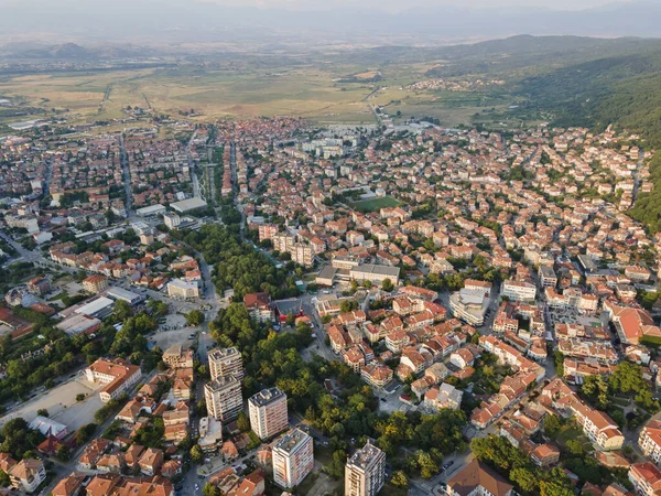 Vista Aérea Ciudad Petrich Región Blagoevgrad Bulgaria — Foto de Stock