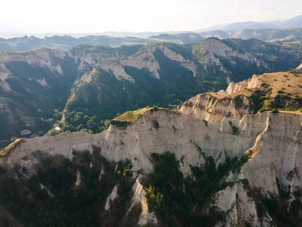 Légi Kilátás Melnik Homoki Piramisok Blagoevgrad Régió Bulgária — Stock Fotó