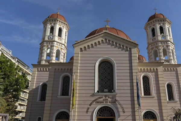Θεσσαλονίκη Ελλάδα Σεπτεμβρίου 2019 Ιερός Μητροπολιτικός Ναός Αγίου Γρηγορίου Παλαμά — Φωτογραφία Αρχείου