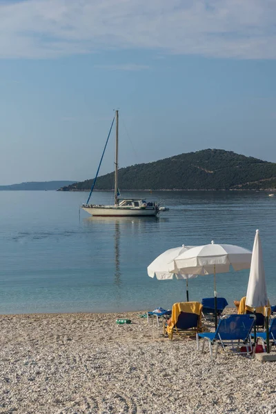 Mikros Gialos Plajının Muhteşem Manzarası Lefkada Yon Adaları Yunanistan — Stok fotoğraf