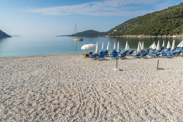Mikros Gialos Plajının Muhteşem Manzarası Lefkada Yon Adaları Yunanistan — Stok fotoğraf